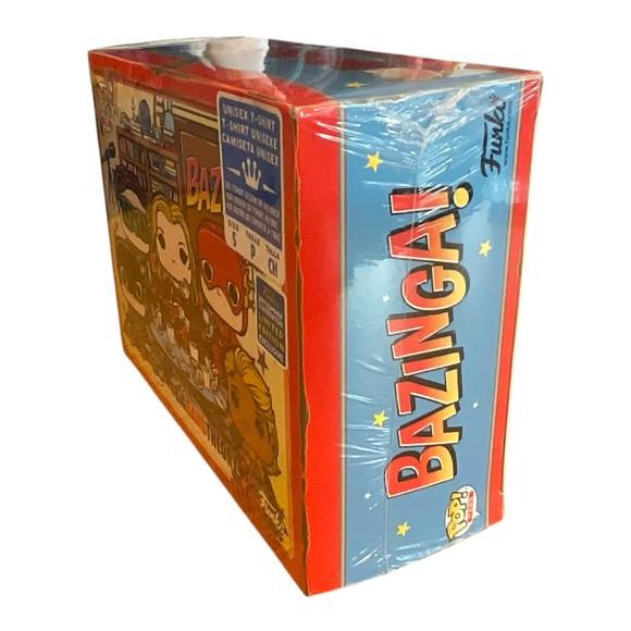 NWT Unisex The Big Bang Theory Funko DC Comics Bazinga! T-shirt - Picture 6 of 8